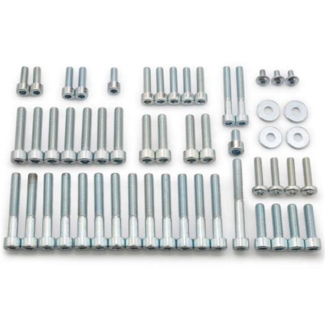 Schéma détaillé du kit de visserie pour casque Bell, montrant les différentes pièces incluses.