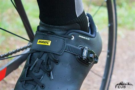 Schéma illustrant le mécanisme du système de serrage Ergo Ratchet des chaussures Mavic.
