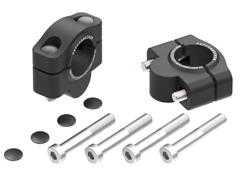 Schéma illustrant différents systèmes de fixation d'embouts de guidon